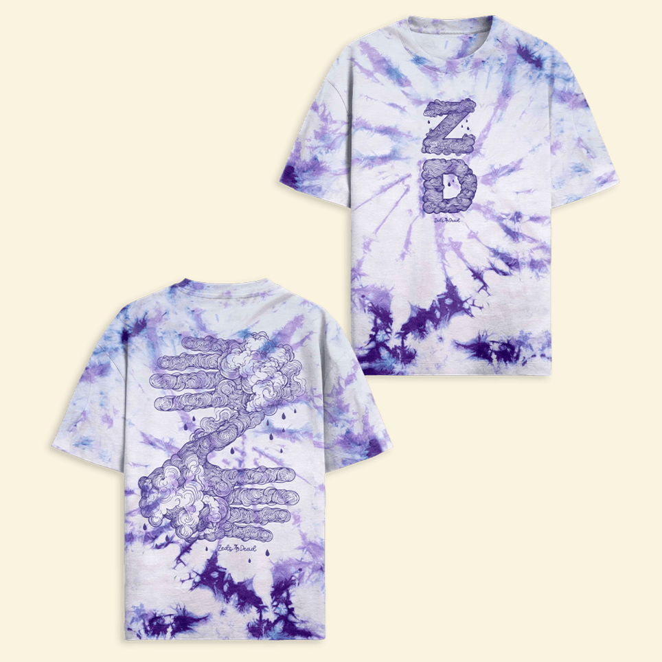 Cloudy Daze Tie Dye T-Shirt Zeds Dead Merch Zeds Dead Shirt Top 10 Father's Day Birthday Gifts