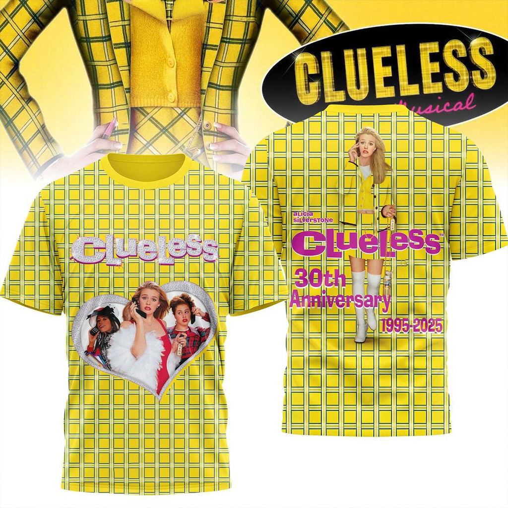 Clueless Alicia Silverstone 30th Anniversary 1995 2025 Shirt Clueless Merch Gifts For Fans