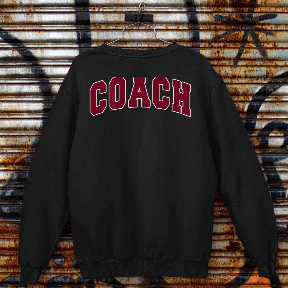 Coach Sports Trainer Vintage Varsity Team Red on the back Sweatshirt