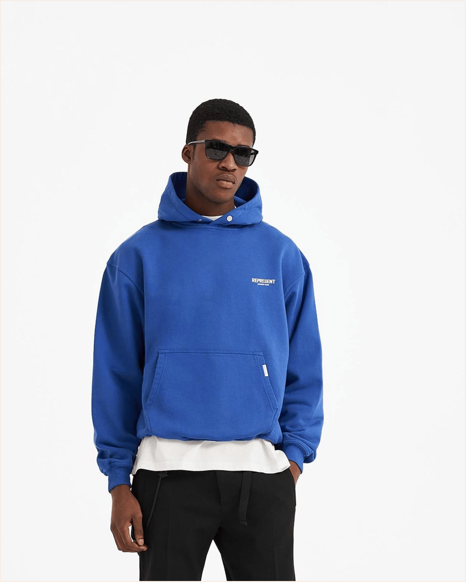 Cobalt Blue Hoodie Present For Husband BFF Birthday Gifts Christmas Presents