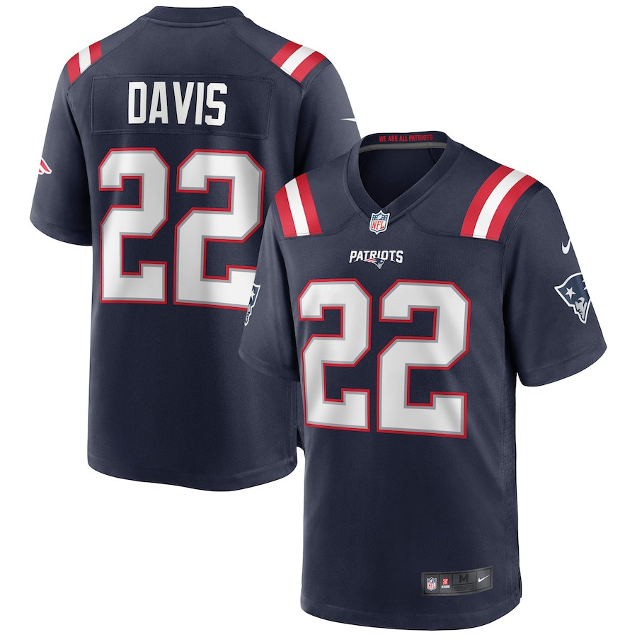 Cody Davis 22 New England Patriots Men Game Jersey - Navy - JS497