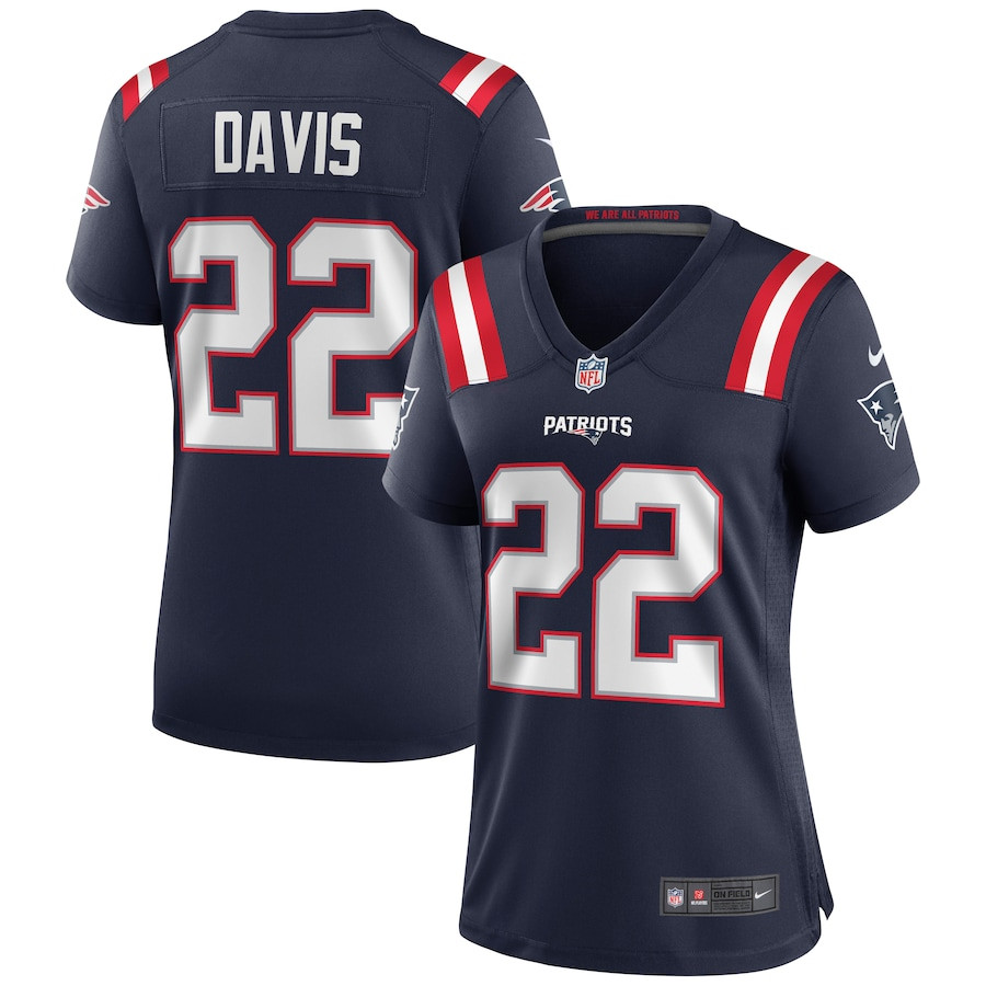 Cody Davis 22 New England Patriots Women Game Jersey - Navy - JS774