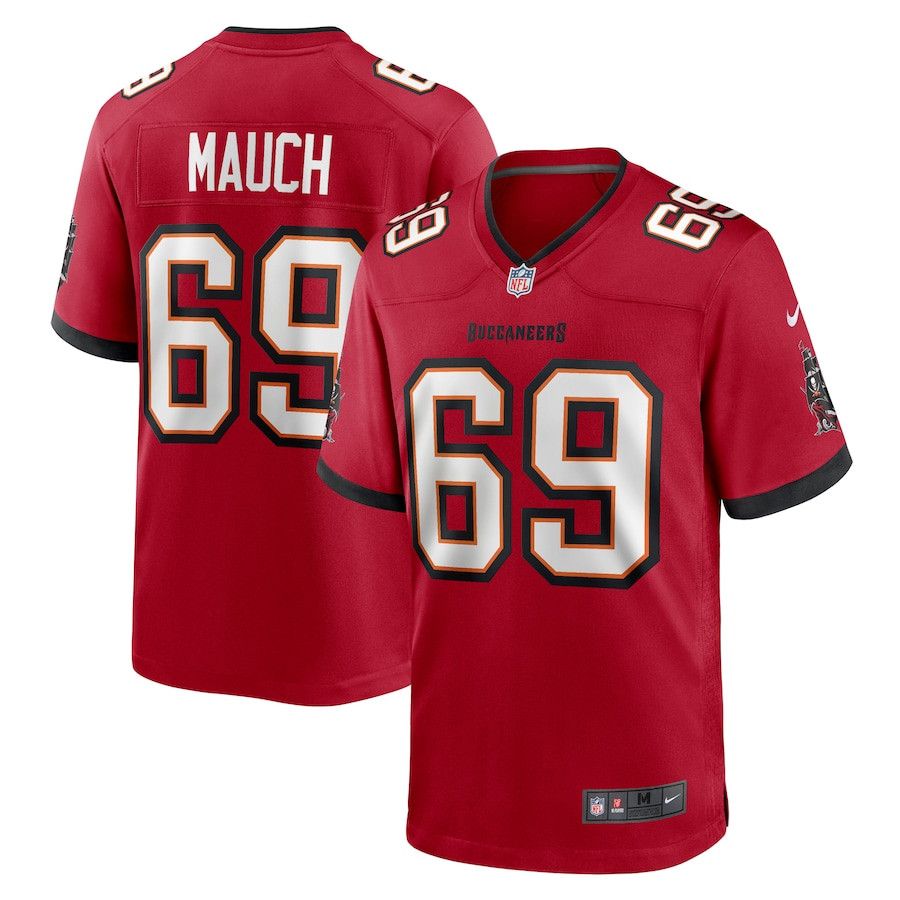 Cody Mauch 69 Tampa Bay Buccaneers Game Men Jersey - Red - JS239