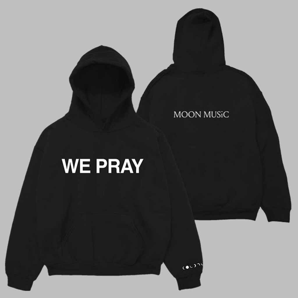 Coldplay Moon Music We Pray Hoodie Coldplay Merch Birthday Gifts For Music Lovers