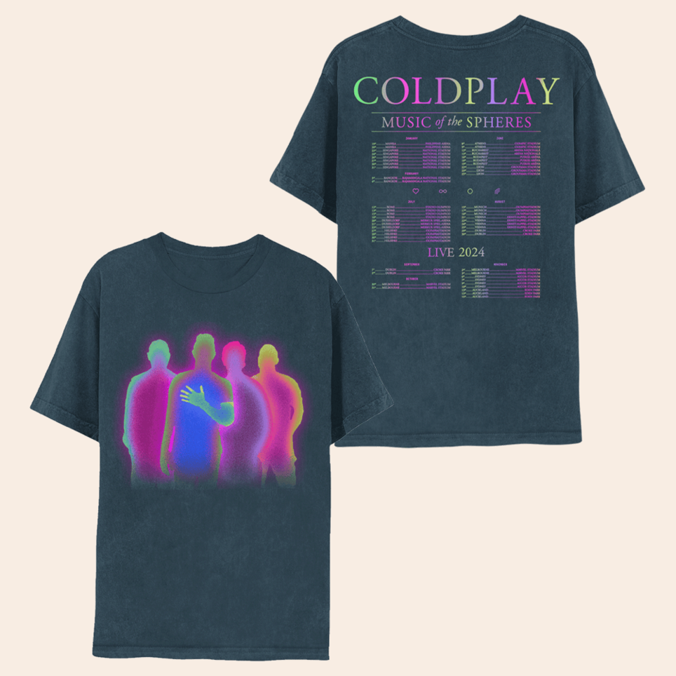 Coldplay Shadow Band Shirt Tour 2025 Music Of The Spheres Gifts For Rock Music Fans Today