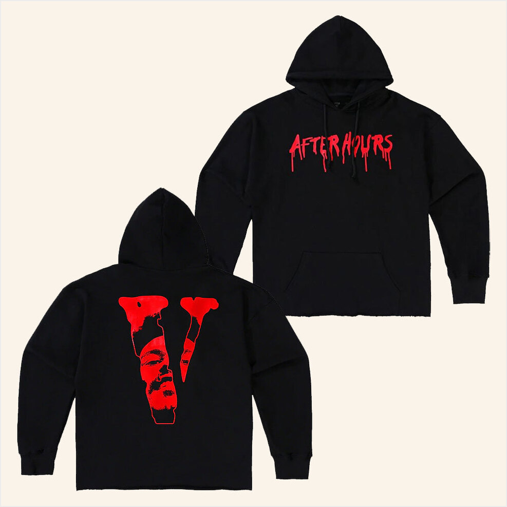 Collab Vlone After Hours Hoodie The Weeknd After Hours Til Dawn Tour Merch Best Fan Gifts