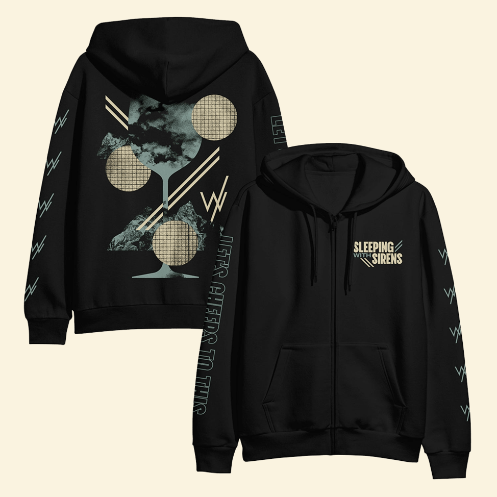 Collage Zip Hoodie Sleeping With Sirens Merch Best Father's Day Birthday Gifts BFF Gifts Ideas