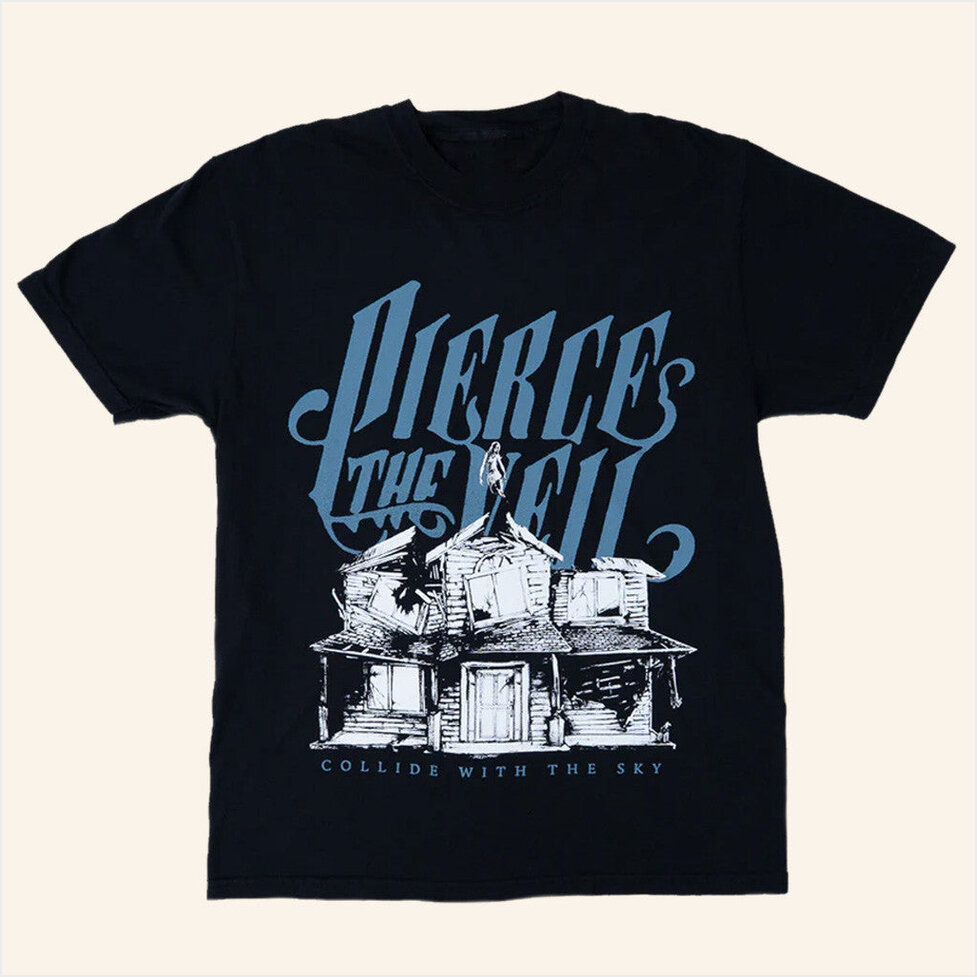Collide With The Sky T-Shirt Pierce The Veil Merch Present For Dad BFF Birthday Gifts