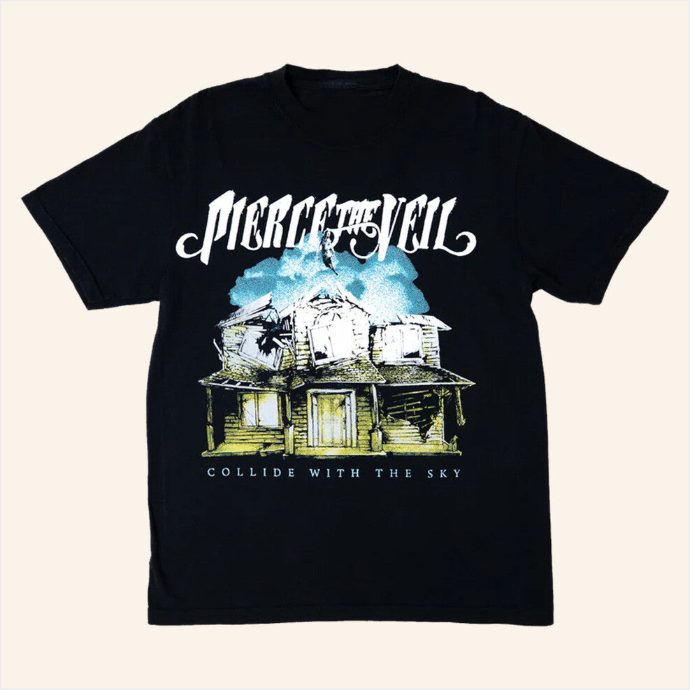Collide With The Sky T-Shirt Pierce The Veil Merch Present For Husband BFF Birthday Gifts