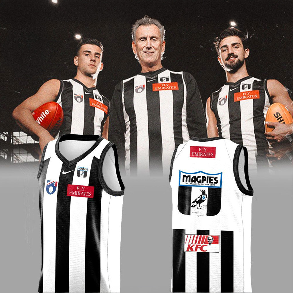 Collingwood Magpies 2025 Retro Guernsey Jersey