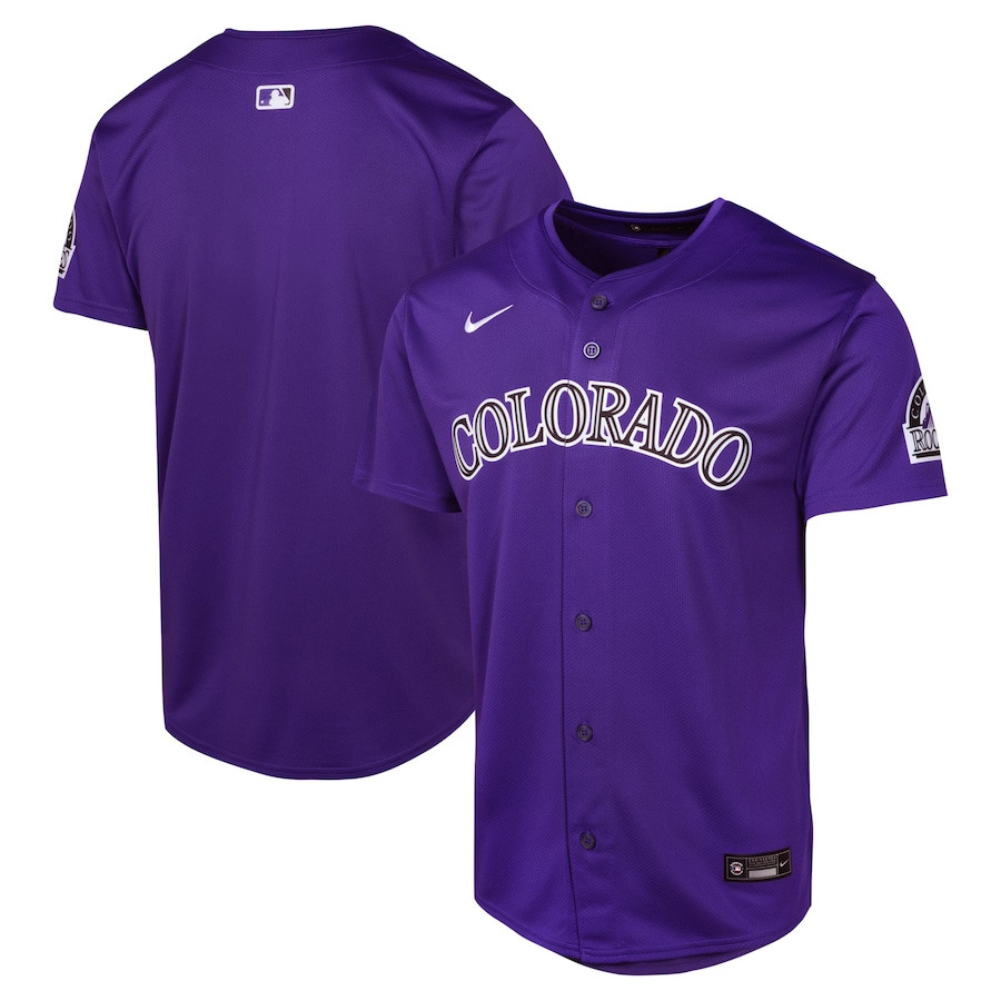 Colorado Rockies Alternate Limited YOUTH Jersey - Purple - JS285