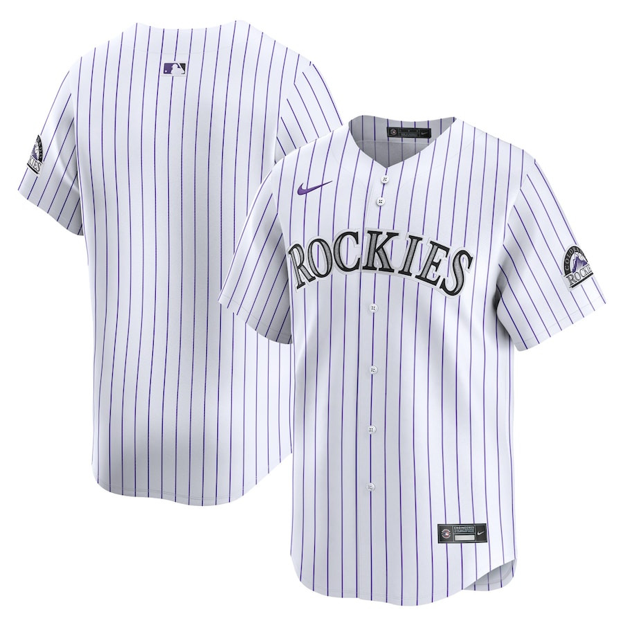Colorado Rockies Home Limited YOUTH Jersey - White - JS695