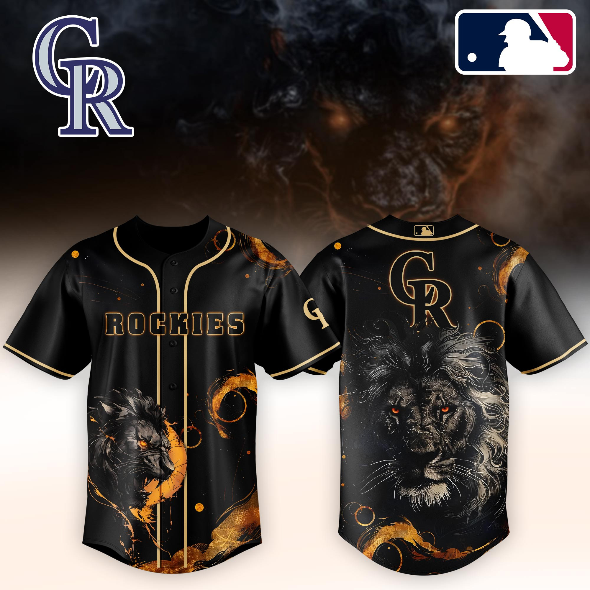 Colorado Rockies Mlb X Lion Baseball Jersey For Fans