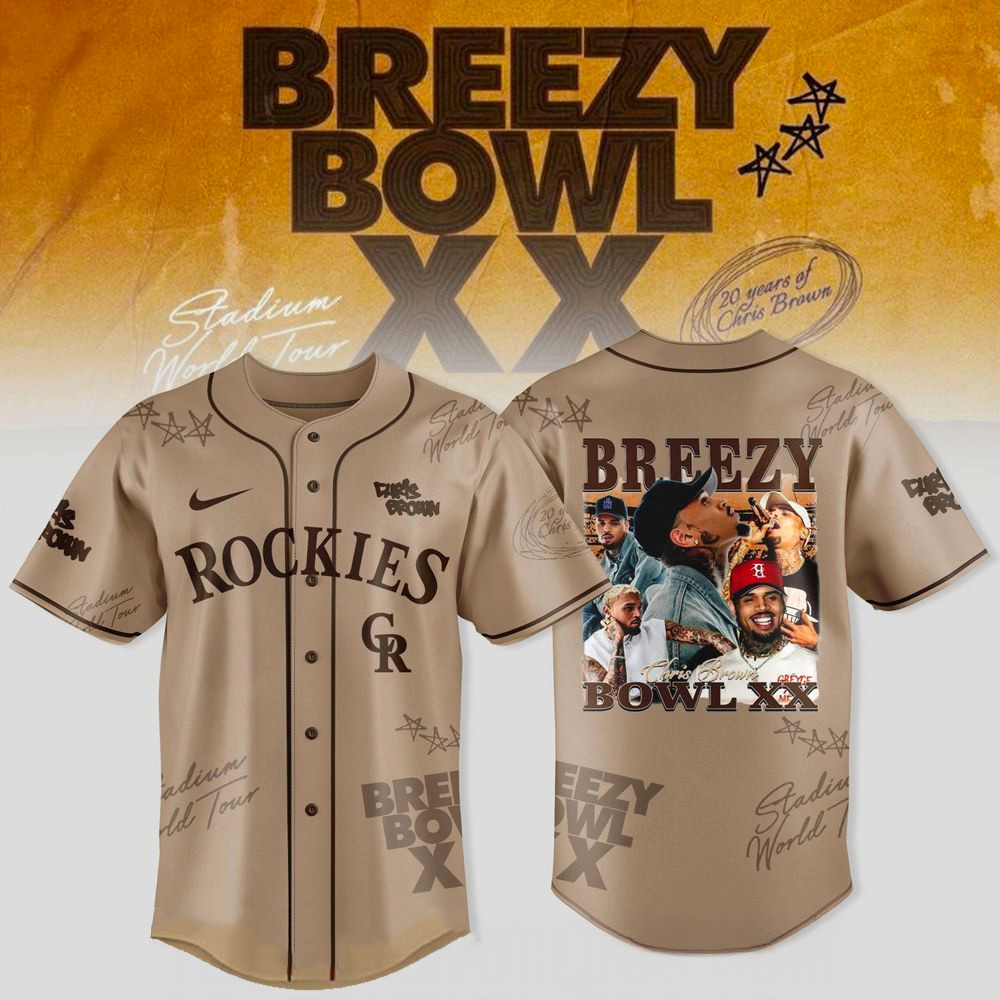 Colorado Rockies X Breezy Bowl Xx World Tour Jersey Colorado Rockies Merch Gifts For Fans