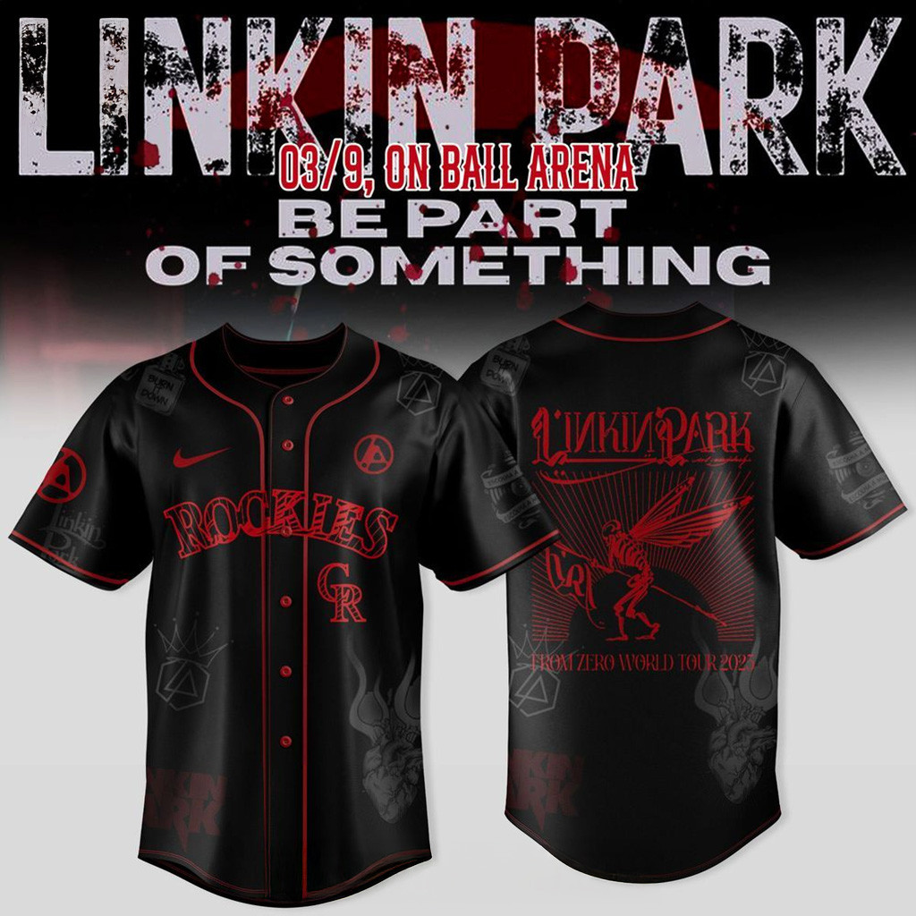 Colorado Rockies X Linkin Park From Zero World Tour 2025 Jersey Colorado Rockies Merch