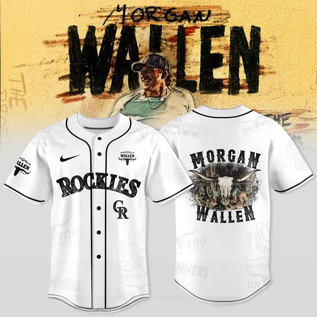 Colorado Rockies X Wallen Morgan Tour Merch 2025 Jersey Colorado Rockies Merch For Fans