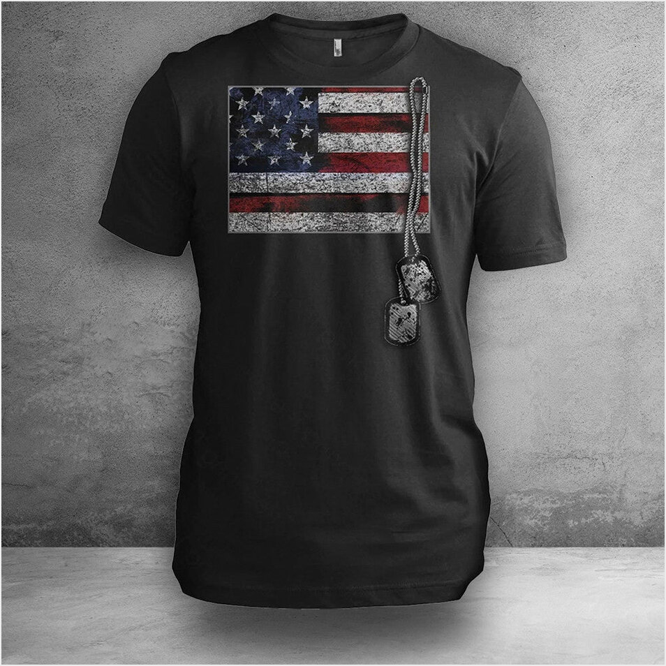 Colorado Veteran Dog Tags Colorado T-Shirt 2023 Veterans Day Patriotic Apparel Men's