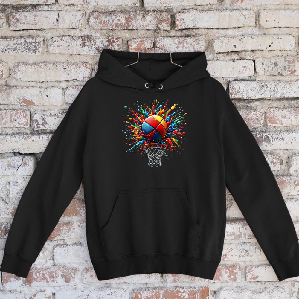 Colorful Basketball Tie-Dye Hoodie