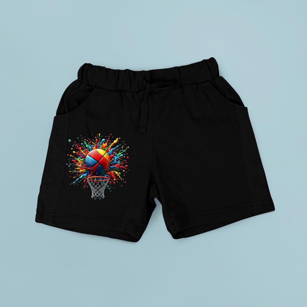 Colorful Basketball Tie-Dye Short