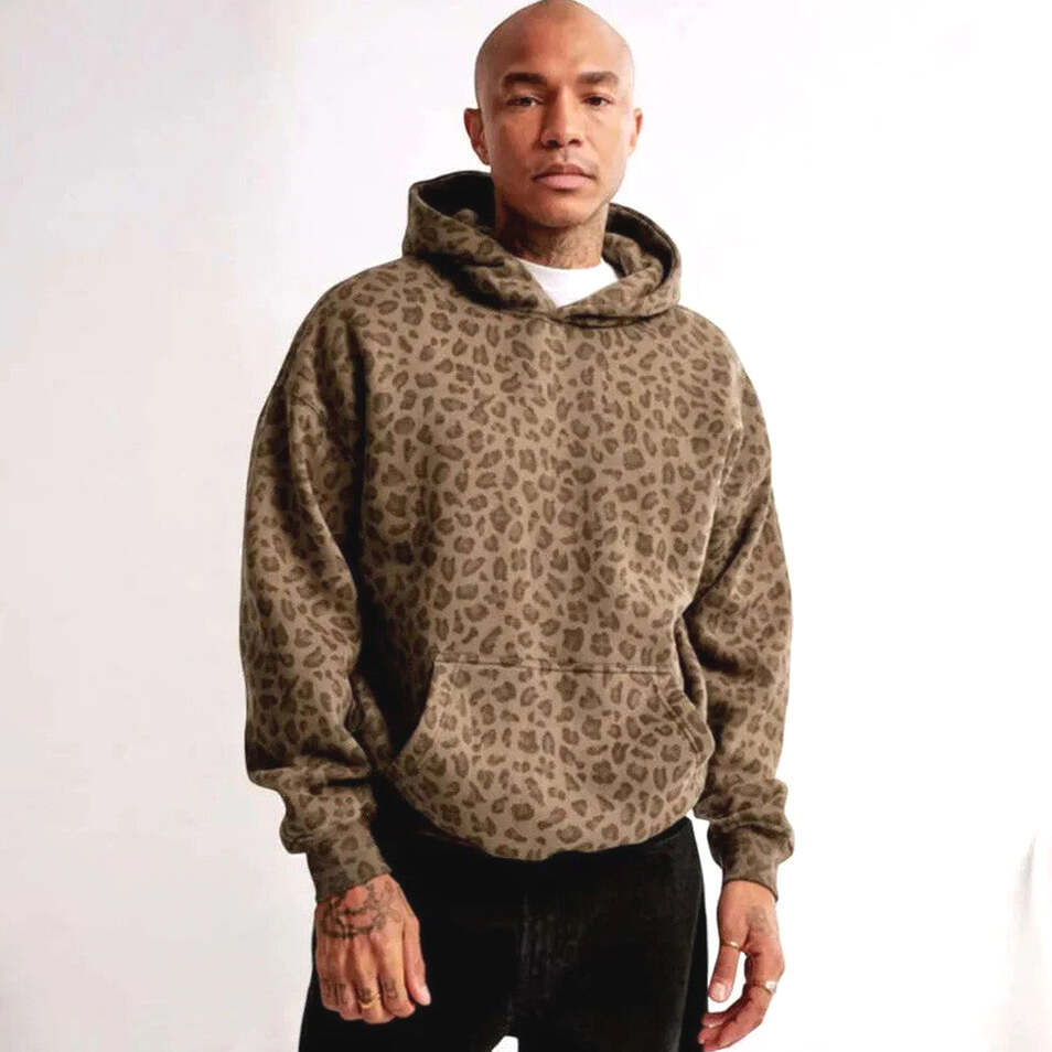 Comfort Leopard Hoodie Brown Best Gifts For Husband Birthday Gifts For Besties