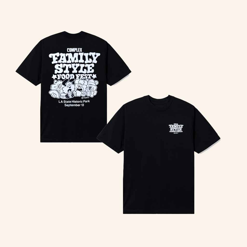 Complex Merch Verdy Family Style Verdy X FSFF Black Shirt Birthday Ideas For Her