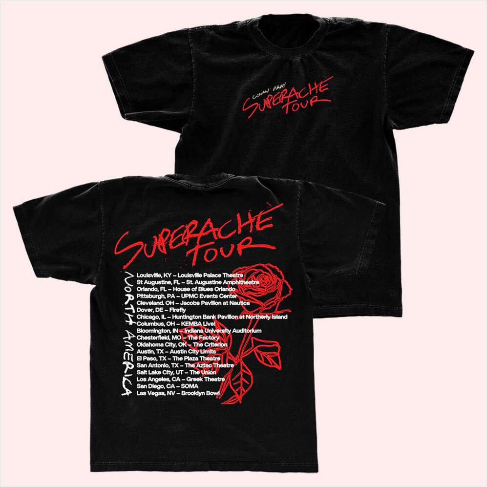 Conan Gray 2022 Superache Tour T-Shirt Conan Gray Merch Birthday Gifts For Girlfriend