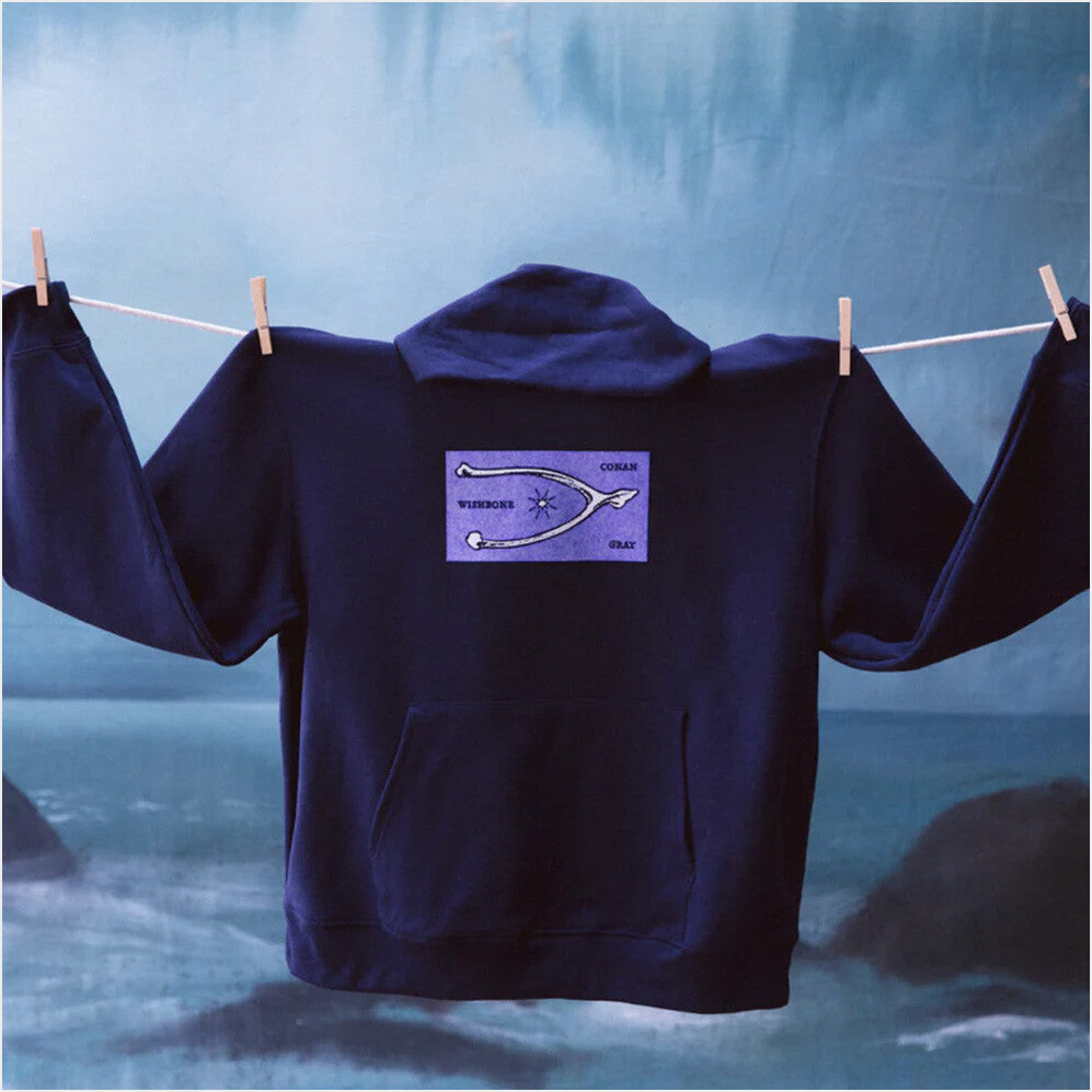 Conan Gray Wishbone Navy Hoodie Conan Gray Merch Birthday Gift Ideas Christmas Presents