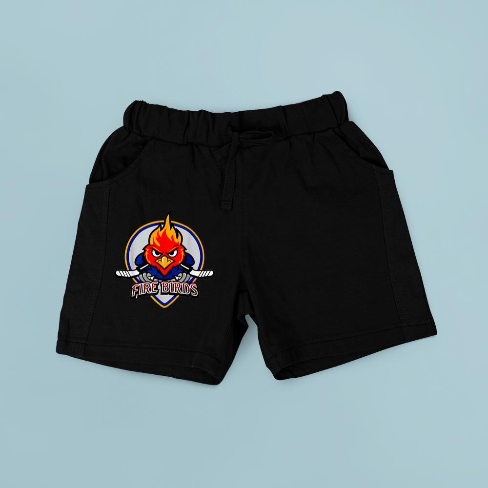 Conceptual Firebirds Ice Hockey Logo Motif American Sports Short