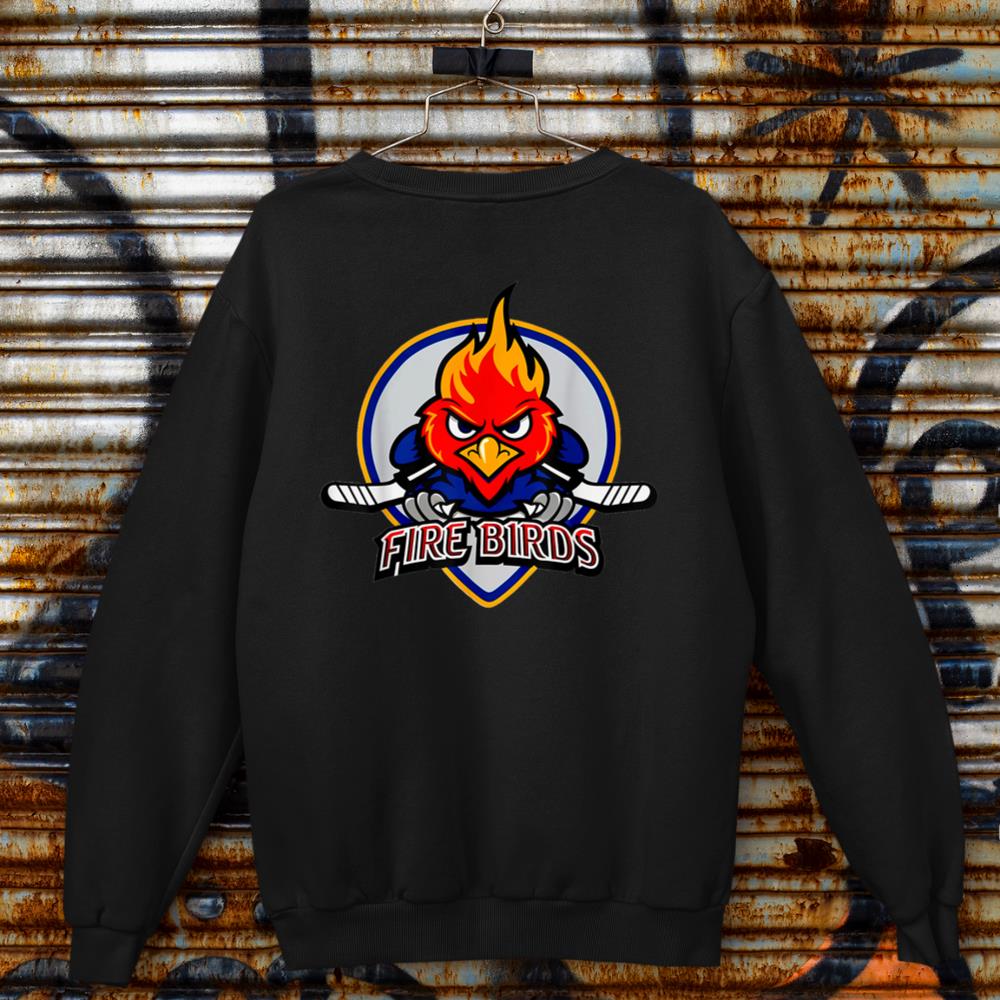 Conceptual Firebirds Ice Hockey Logo Motif American Sports Sweatshirt