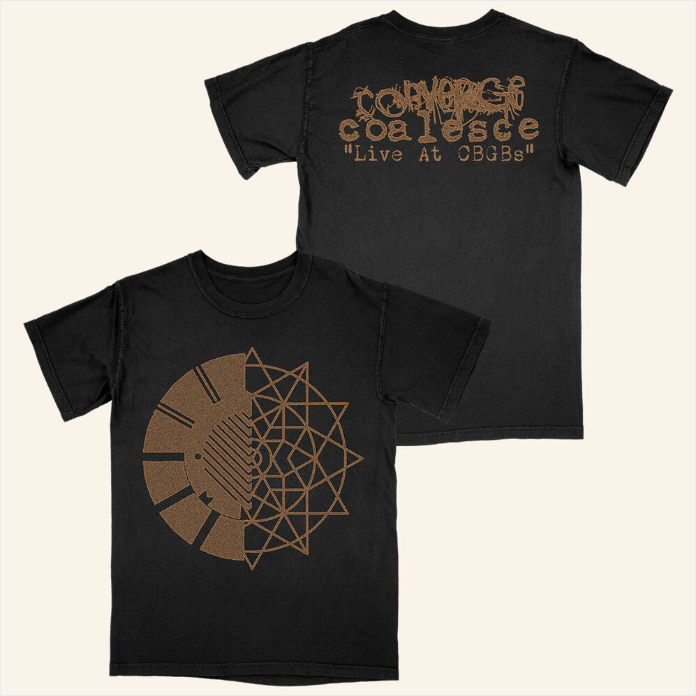 Converge & Coalesce Live At Cbgbâ€™s Symbol Premium Black Shirt Deathwish Inc Store Merch