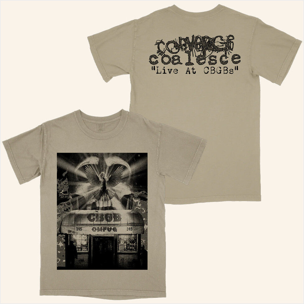 Converge & Coalesce Live At Cbgbs Dove Premium Sandstone Shirt Deathwish Inc Store Merch