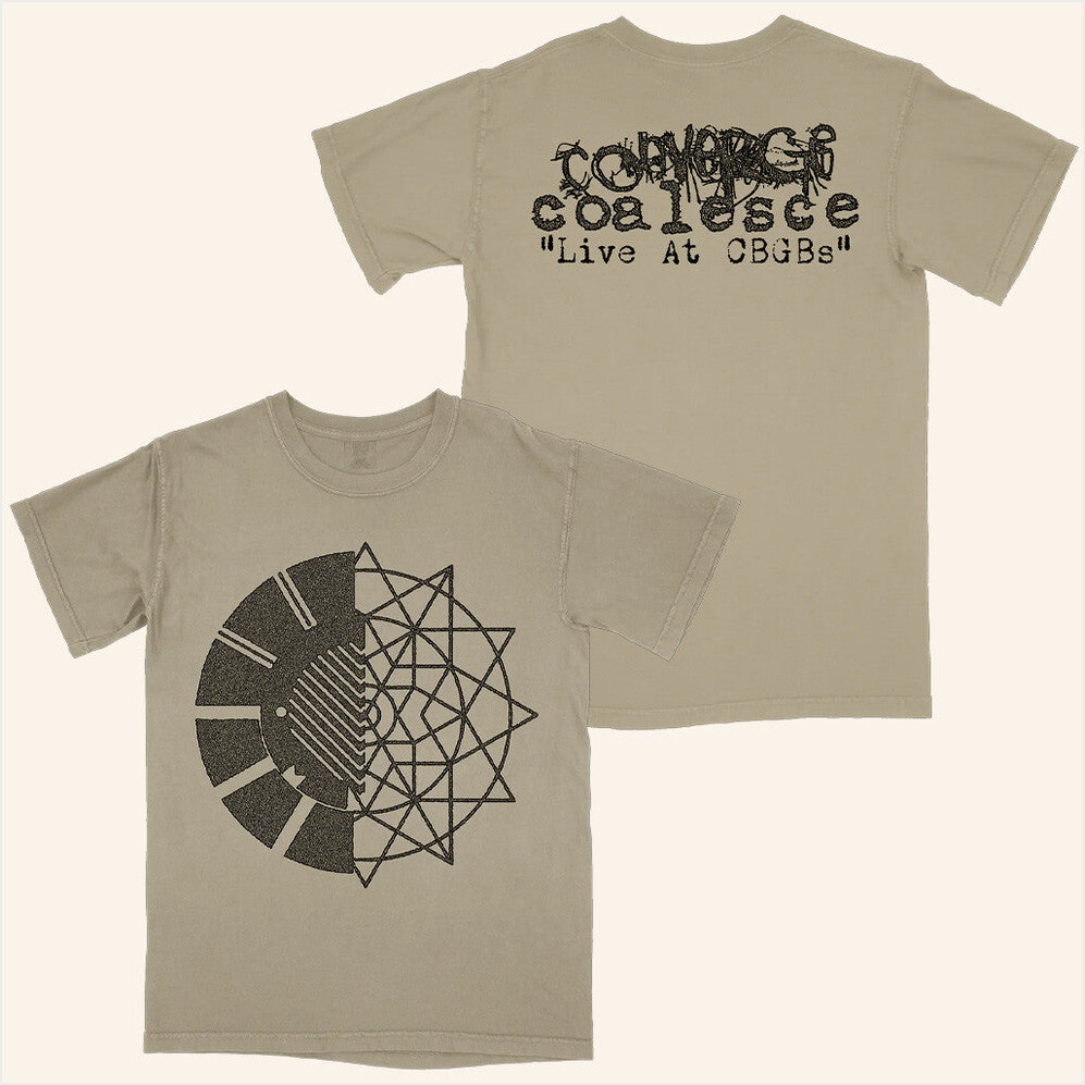 Converge & Coalesce Live At Cbgbs Symbol Premium Sandstone Shirt Deathwish Inc Store Merch