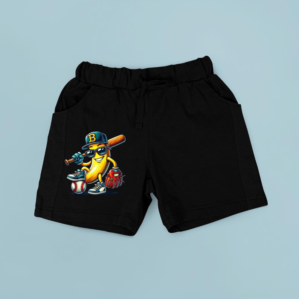 Cool Banana Baseball Player Funny Sports Lover Short