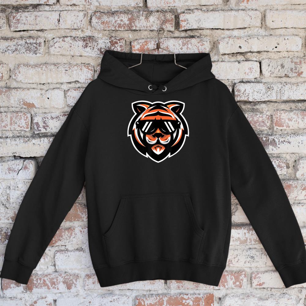 Cool Bengal Tiger with Sunglasses Hoodie