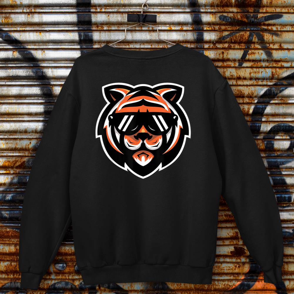 Cool Bengal Tiger with Sunglasses Sweatshirt