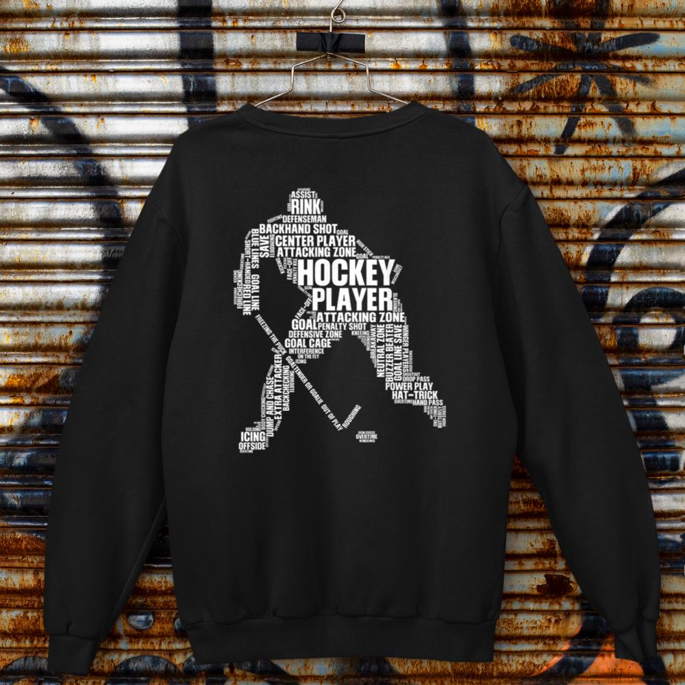 Cool Ice Hockey Art For Men Women Boy Girl Ice Hockey Player Sweatshirt