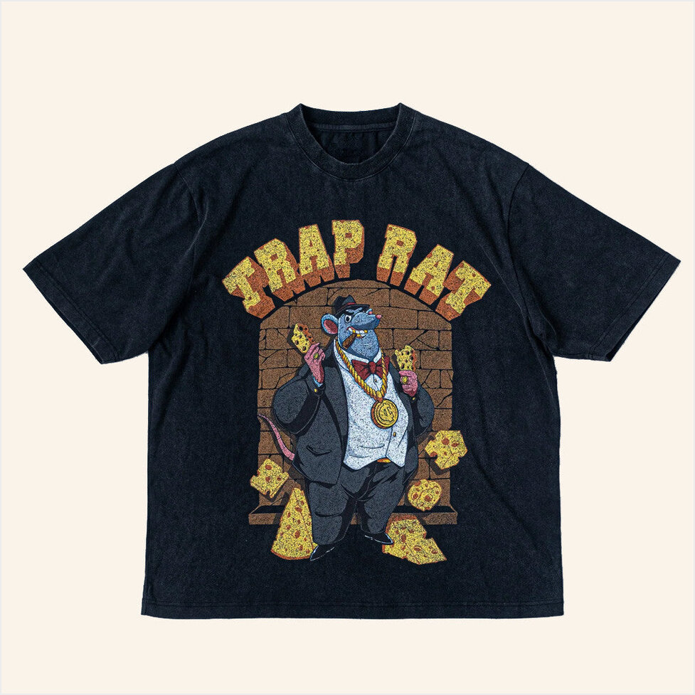 Cool Shirtz Merch Trap Rat T-Shirt Present For Husband BFF Birthday Gifts Christmas Presents