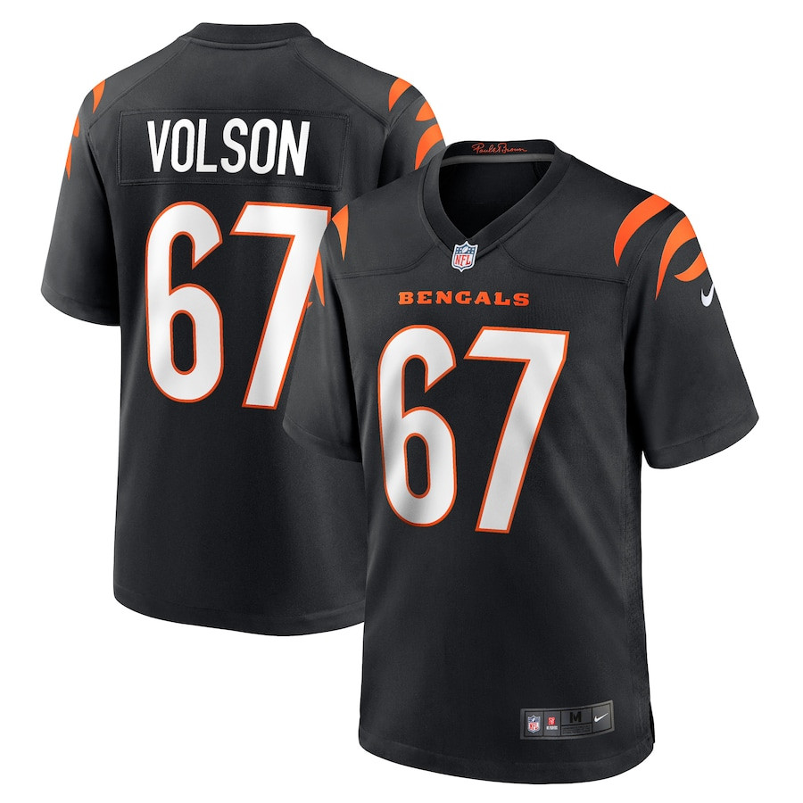 Cordell Volson 67 Cincinnati Bengals Team Game Men Jersey - Black - JS571