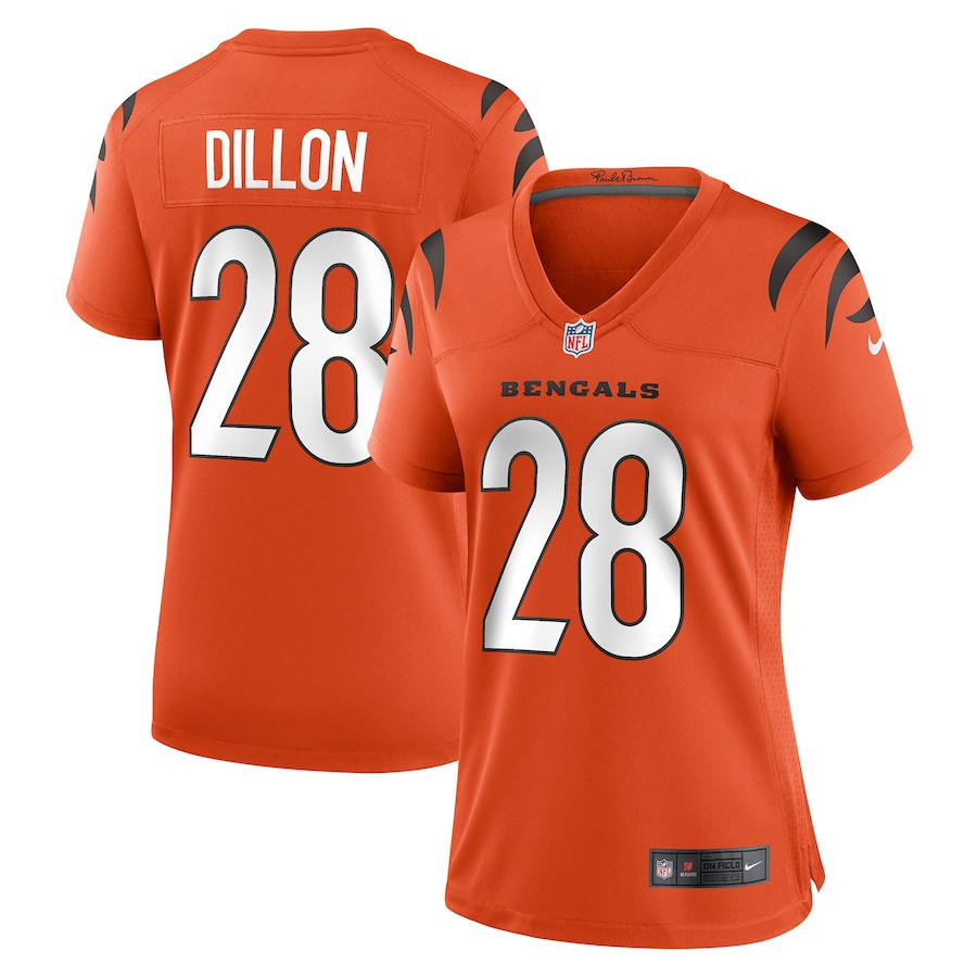 Corey Dillon 28 Cincinnati Bengals Women Retired Game Jersey - Orange - JS210