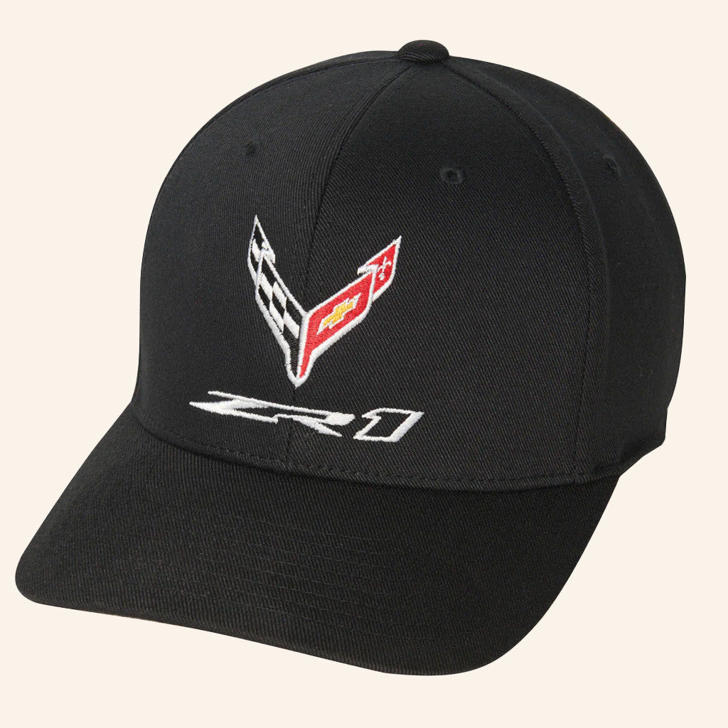 Corvette Merch C8 Zr1 Corvette Emblem Black Hat Embroidered Gifts For Dudes