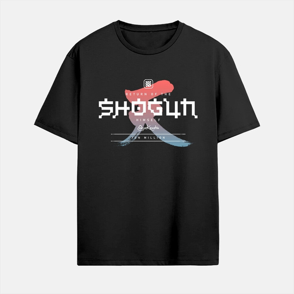 Coryxkenshin Return Of The Shogun Black T-Shirt Coryxkenshin Merch Present For Husband