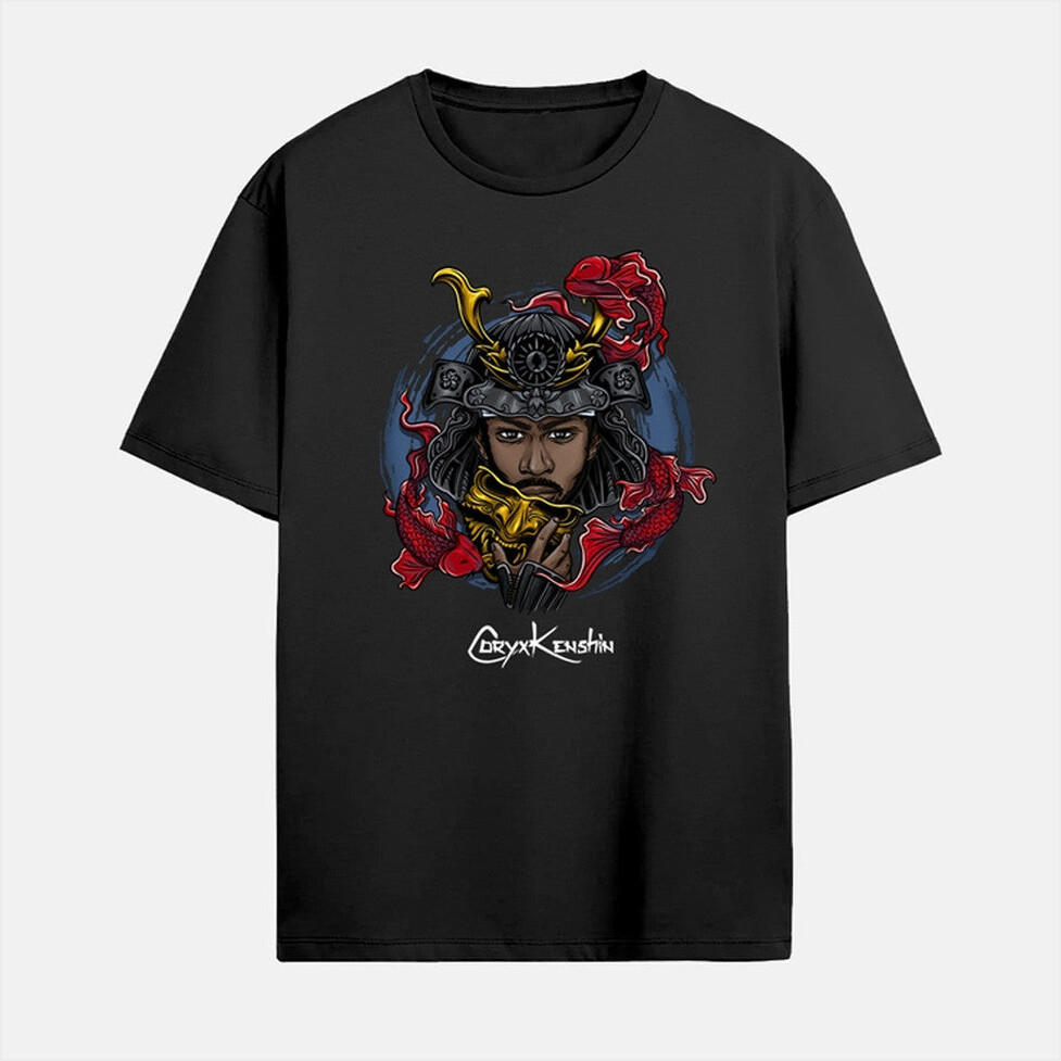 CORYxKENSHIN Samurai Mask T-Shirt Coryxkenshin Merch Present For Him Birthday Gifts For Besties