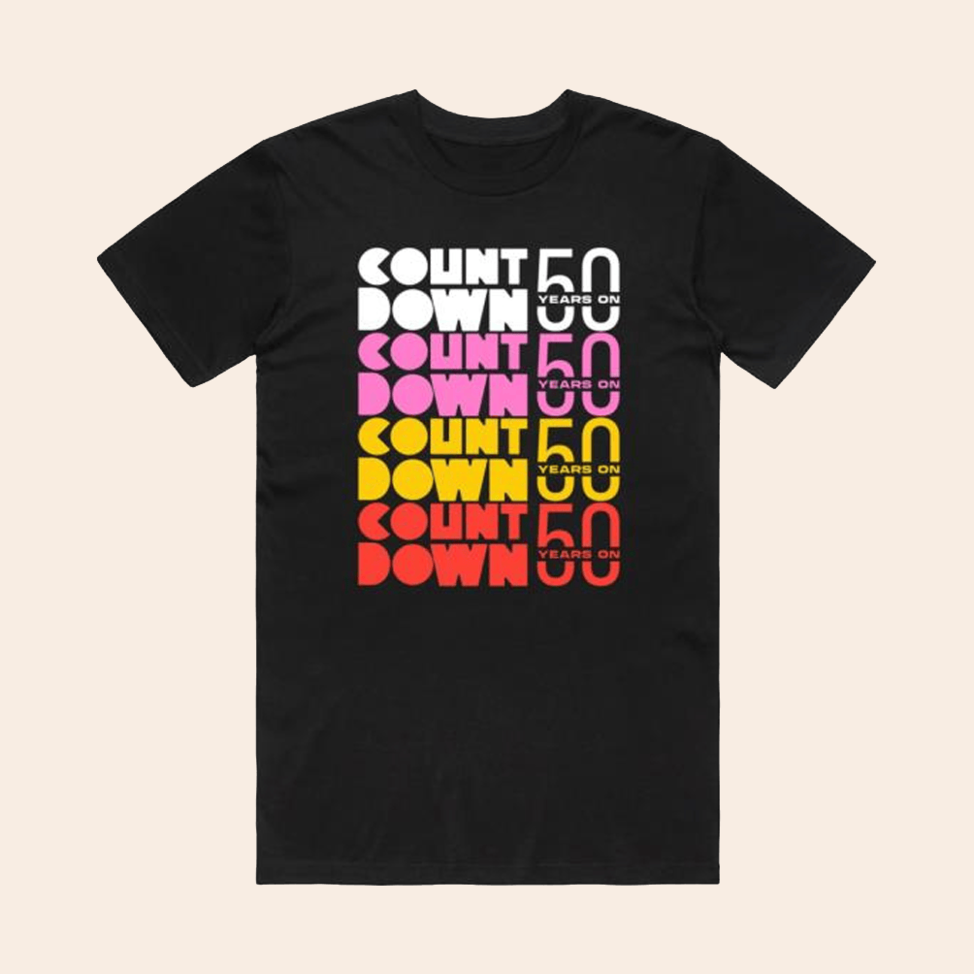 Countdown 50 Years On Black T-Shirt Abc Merch Father's Day Birthday Gifts For Son In Law
