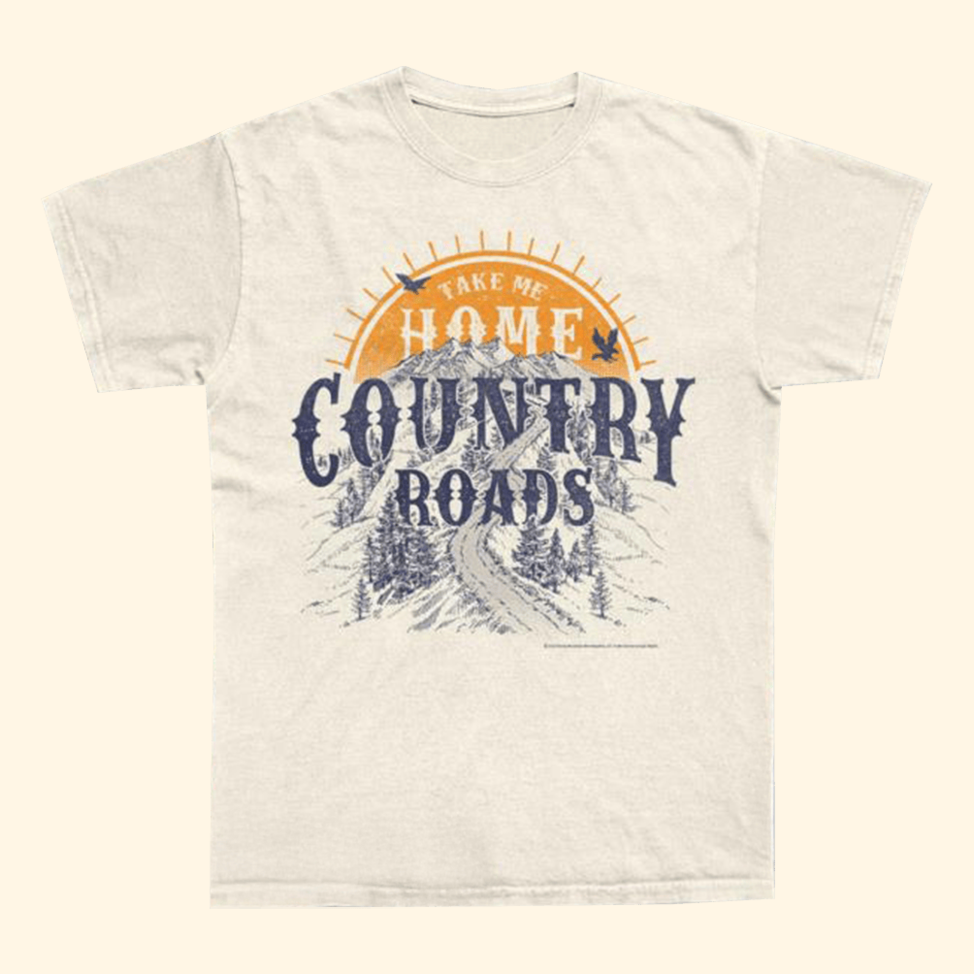 Country Roads Sunset John Denver T-Shirt 80Stees Merch Best Father's Day Gifts For Husband