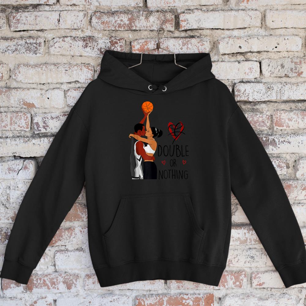 Couple Black Basketball Movies I Love You Card History Month Hoodie