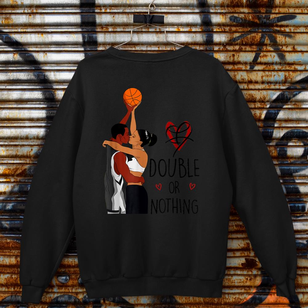 Couple Black Basketball Movies I Love You Card History Month Sweatshirt