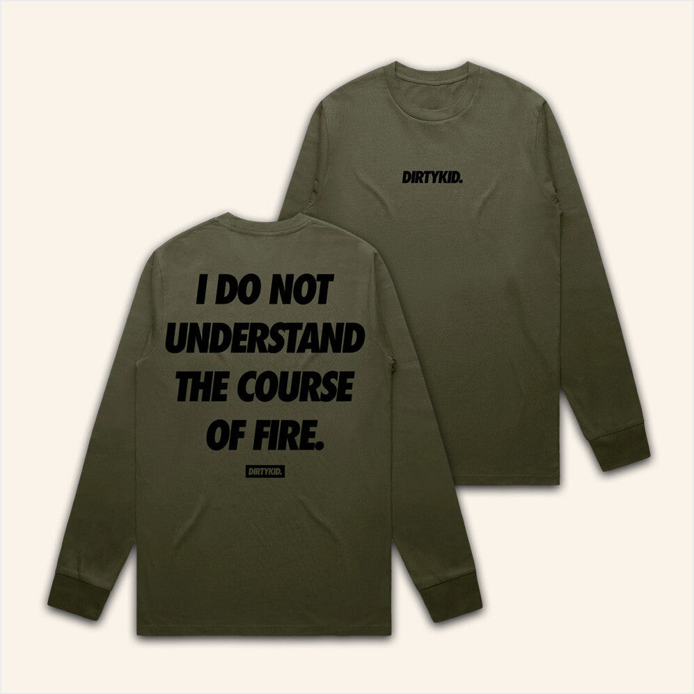 Course Of Fire Long Sleeve Shirt Dirty Kid Merch Birthday Gifts For Besties Christmas Presents