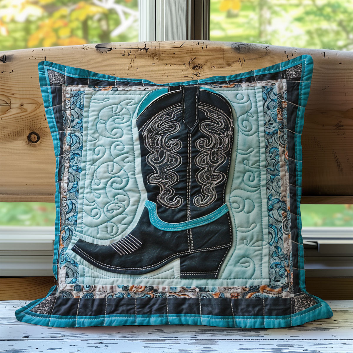 Cowboy Boots Quilt Pillow Case Couch Pillow Covers Cowboy Gifts For Women