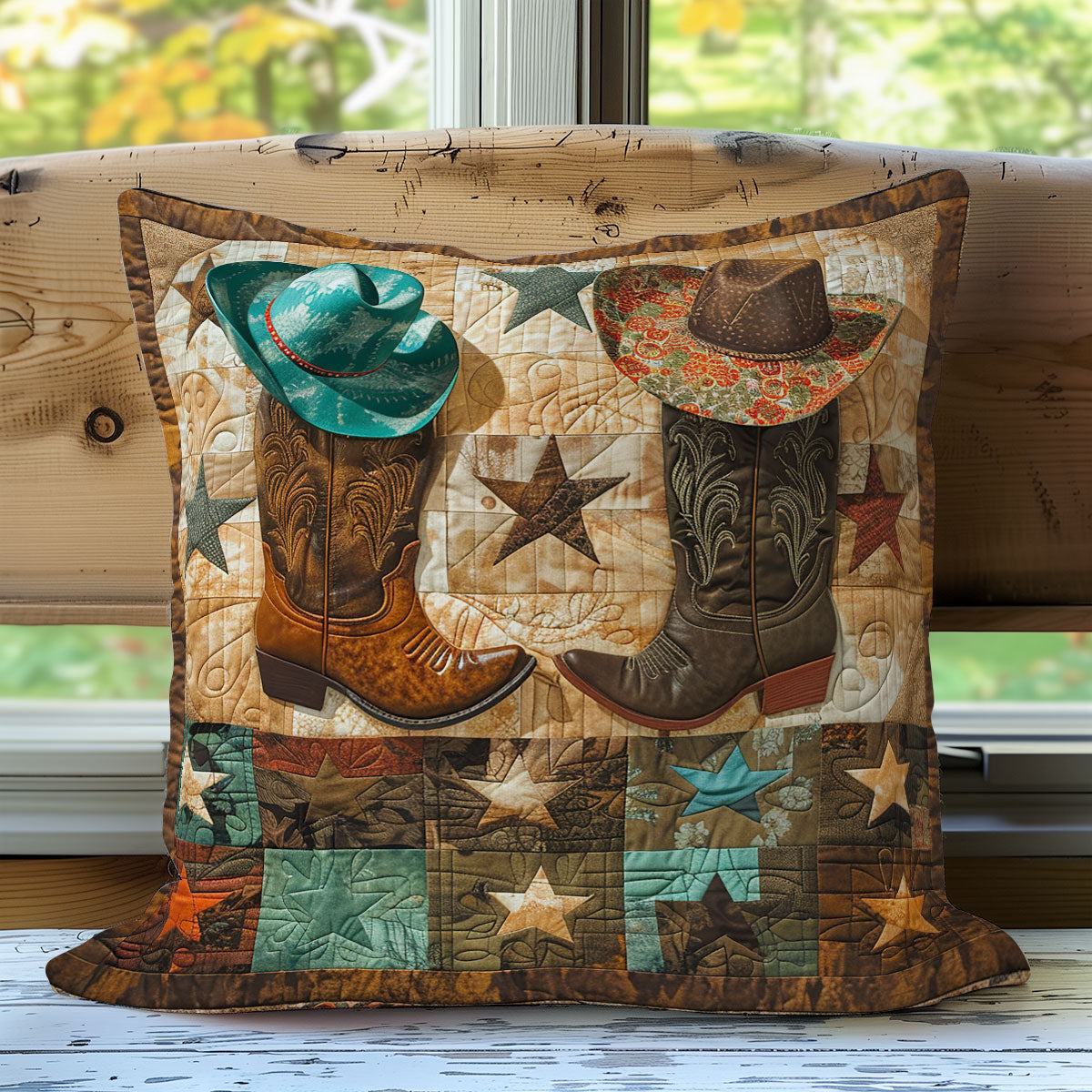 Cowboy Boots Quilt Pillow Case Couch Pillow Covers Cowboy Gifts For Women