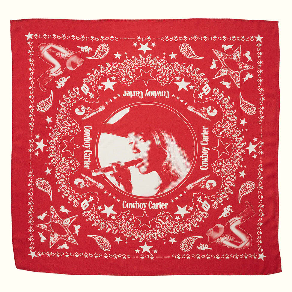 Cowboy Carter Bandana Beyonce Bandana Beyonce Cowboy Carter Tour Merch 2025 Gifts For Fans